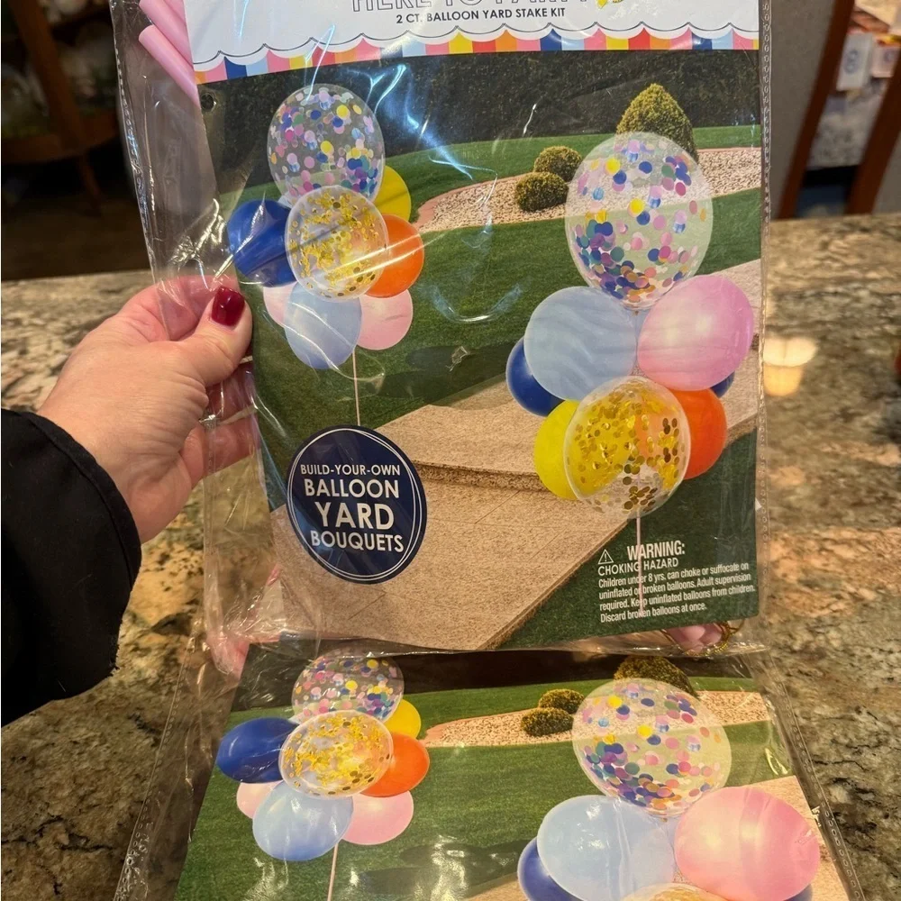 Party Balloon Yard Stakes by Party City 2 packages Brand New